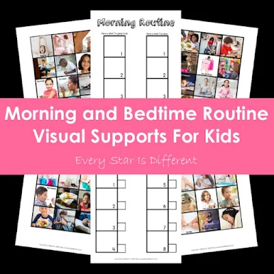 Morning & bedtime routine visual supports for kids