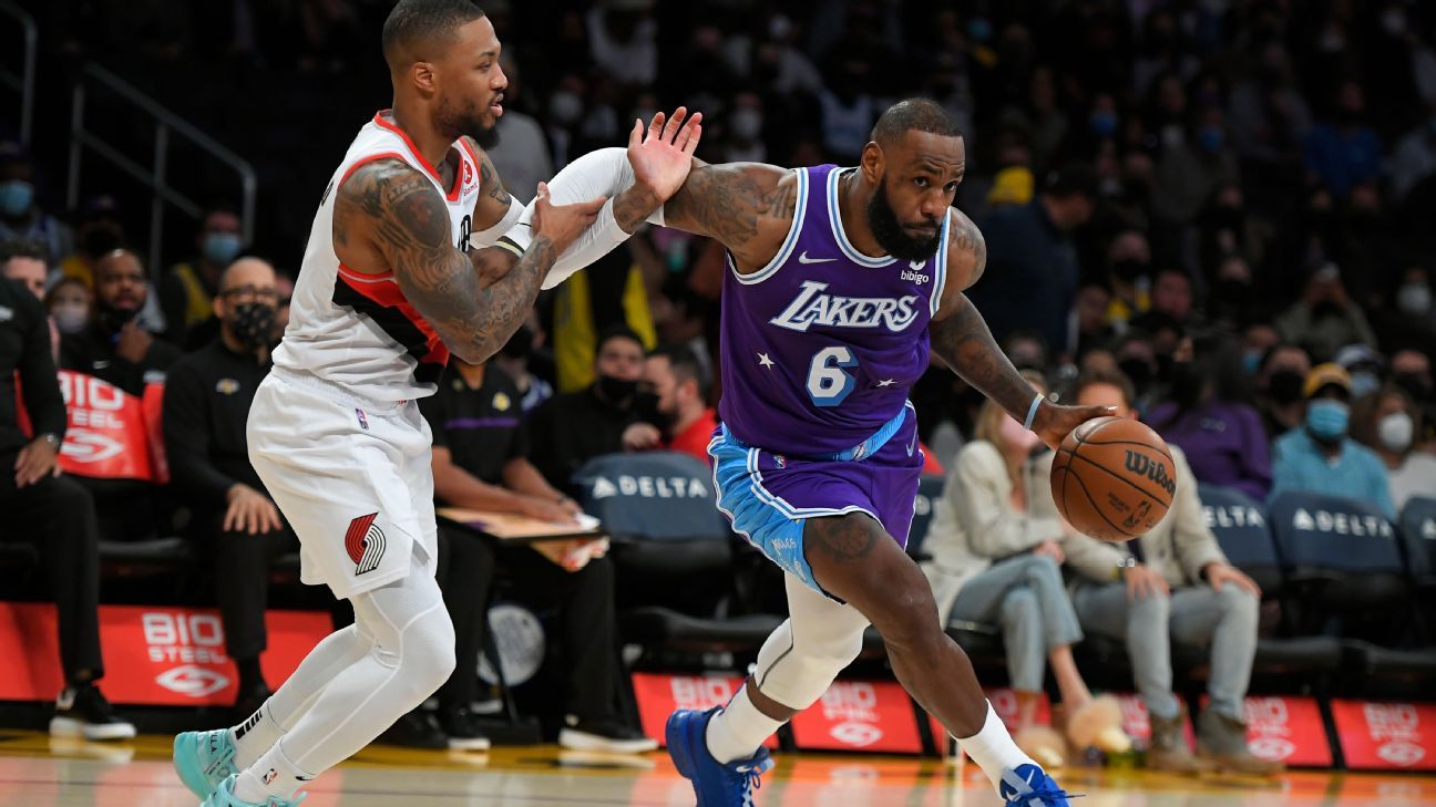 Los Angeles Lakers' Lebron James Scores Season-high 43 In Blowout Win Over Blazers