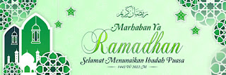 SPANDUK RAMADHAN 1443 H/ 2022 M WARNA HIJAU