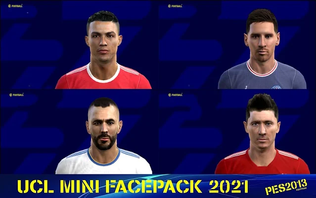 UCL Mini Facepack 2021 For PES 2013