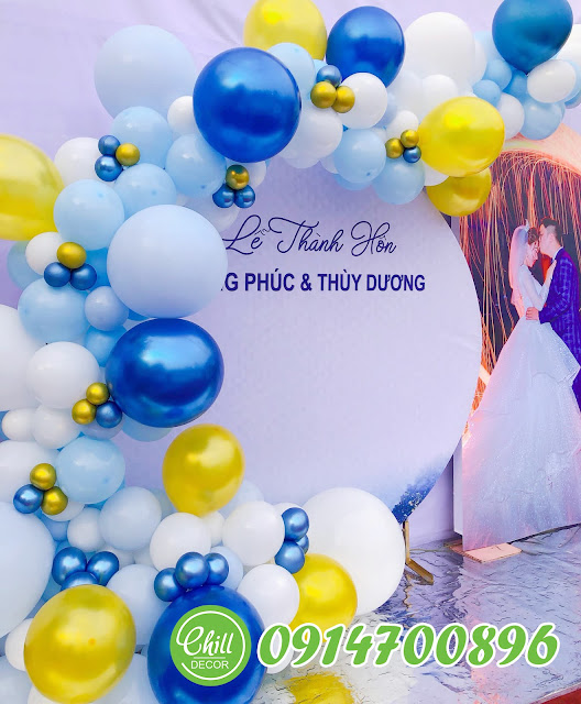 Trang trí backdrop đám cưới tại Cầu Giấy - 0914700896