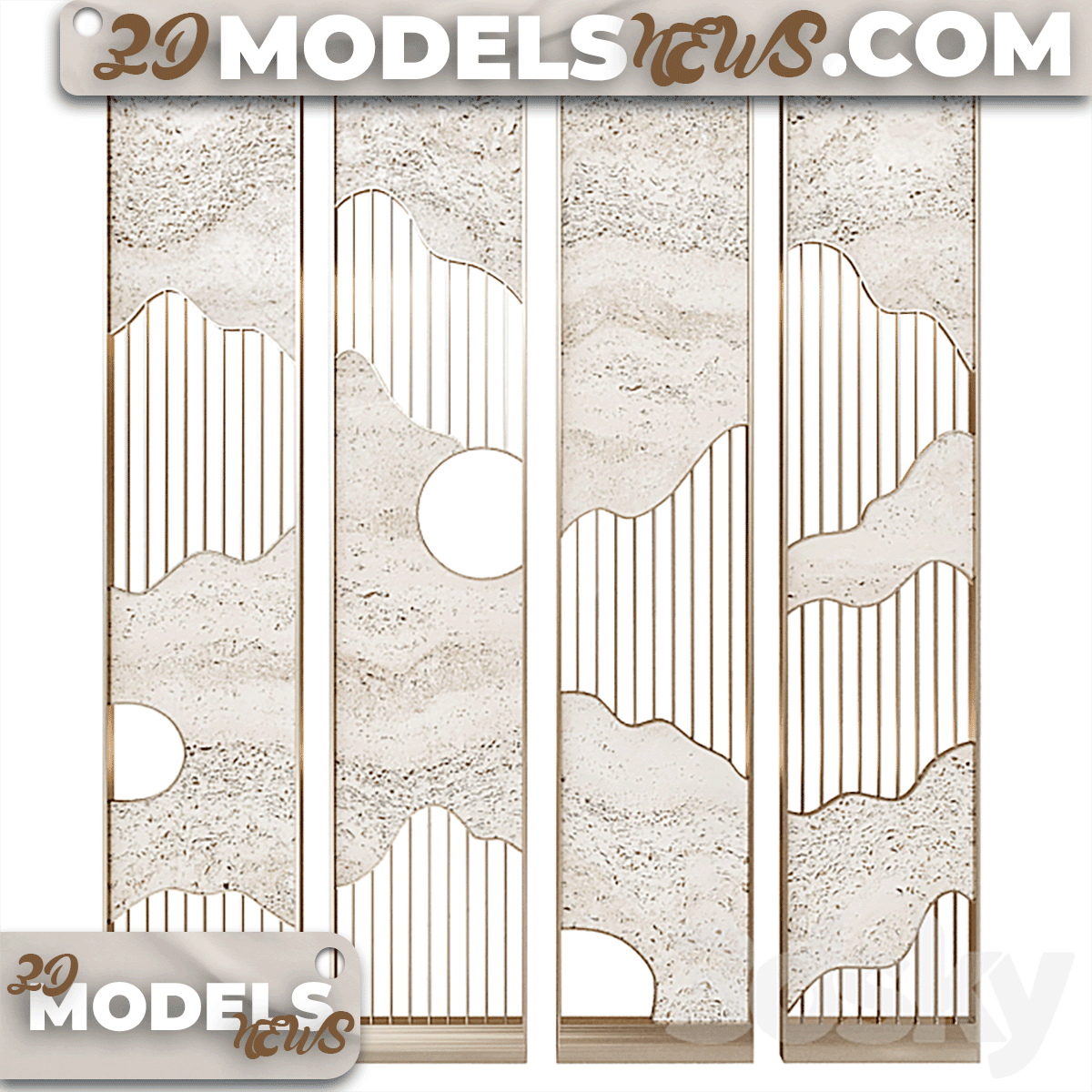 Decorative objects model Partition 23 3