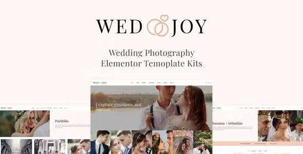 Best Wedding Photography Elementor Template Kit