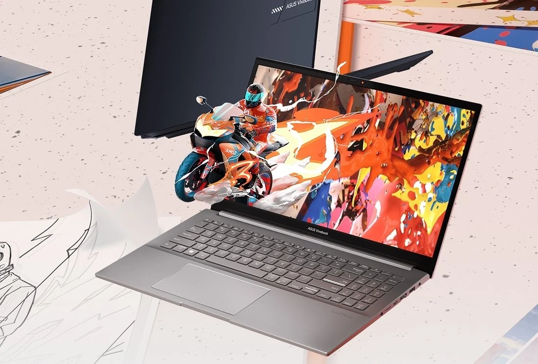 Asus Vivobook Pro 15 OLED M6500QE OLEDS551, Andalkan layar OLED 120Hz dan GeForce RTX 3050 Ti