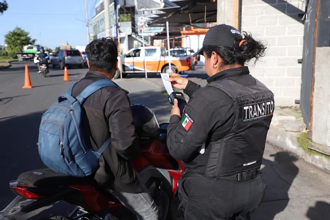 Realiza Guardia Civil de Tecámac Campaña para que Motociclistas Cumplan con Medidas de Protección