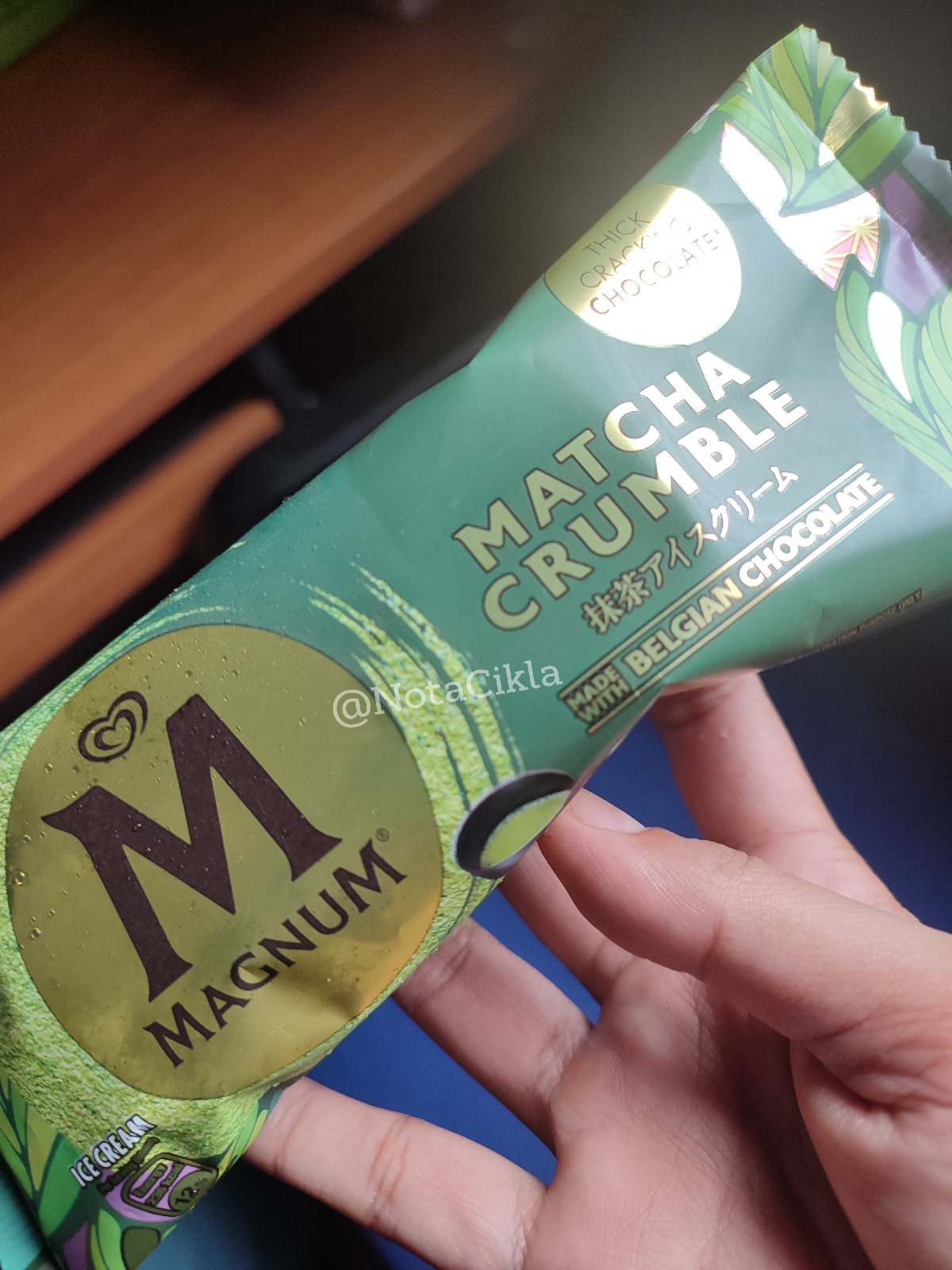 Aiskrim Magnum Matcha Crumble baru, korang patut cuba.