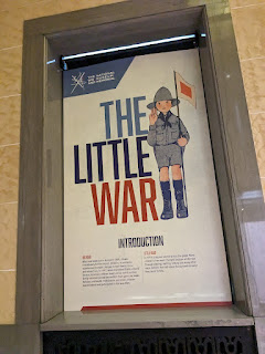 A sign introduces the National World War I Museum's The Little War exhibit
