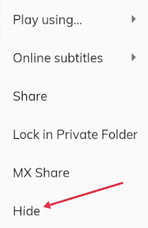 MX Player Me Video Hide Kaise Kare