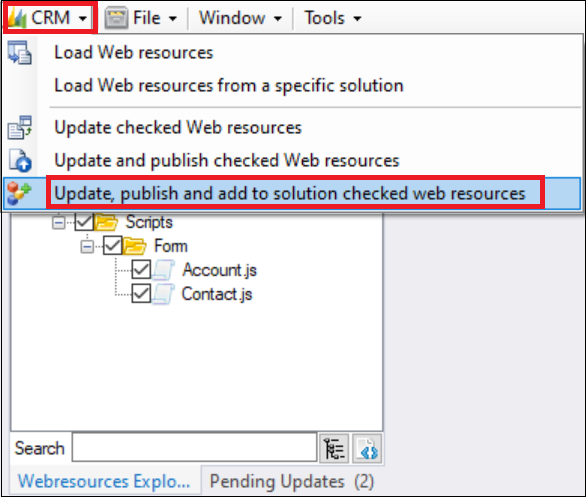 Manage web resources 8