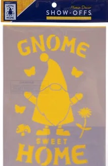 Photo of a Gnome Home stencil from Hobby Lobby.