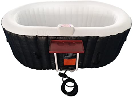 ALEKO Oval Inflatable Hot Tub Spa