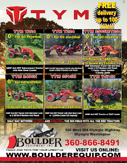 Boulder Equipment's 25th Anniversary! TYM-Branson Premium Diesel Tractors Sale!!