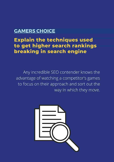 Explain the techniques used to get higher search rankings breaking in search engine