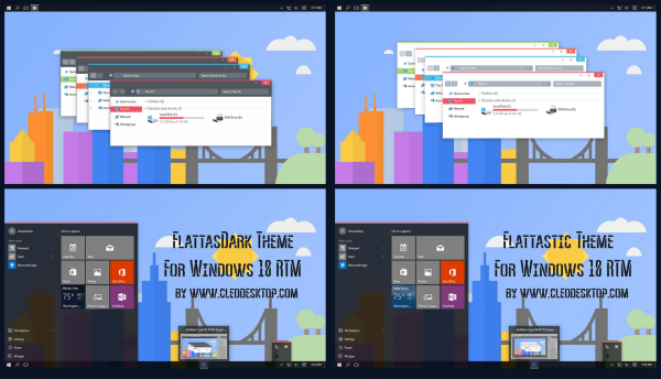 Flattastic – Tema Windows 10 Aesthetic Desain Flat Keren