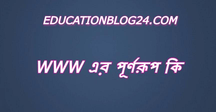 www এর পূর্ণরূপ কি,www Full Meaning,www এর সম্পূর্ণ রুপ কি,