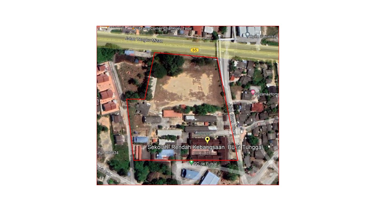 Satellite View School Area - Google Maps
