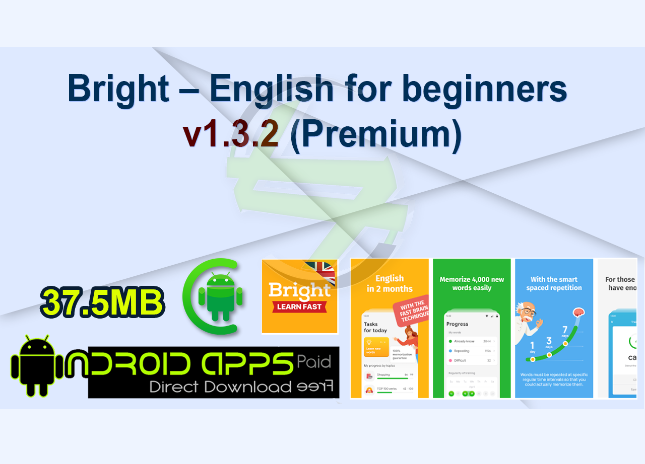 Bright – English for beginners v1.3.2 (Premium)