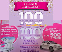 Concorso Bauli "Cento anni di bontà" : vinci 150 macchine da caffè Ariete e Fiat 500 Hybrid