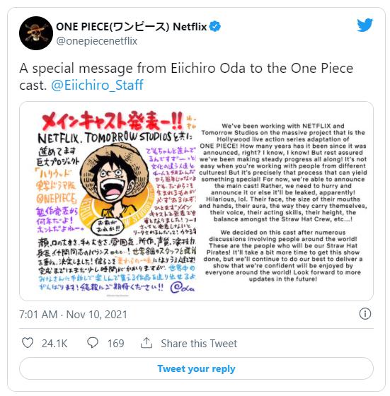 One Piece がnetflixで実写ドラマ化へ メインキャストも発表 海外の反応 かいこれ 海外の反応 コレクション
