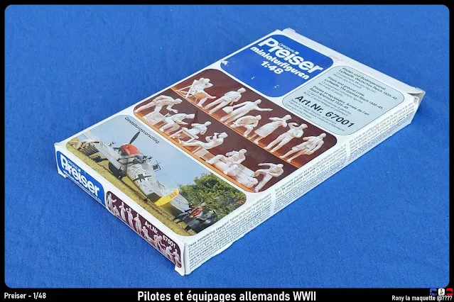 Preiser pilotes et équipages WWII 1/48