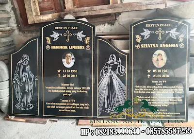 DAFTAR HARGA 20 JENIS KIJINGAN MAKAM MARMER GRANITE TERLARIS BERIKUT NISAN NYA