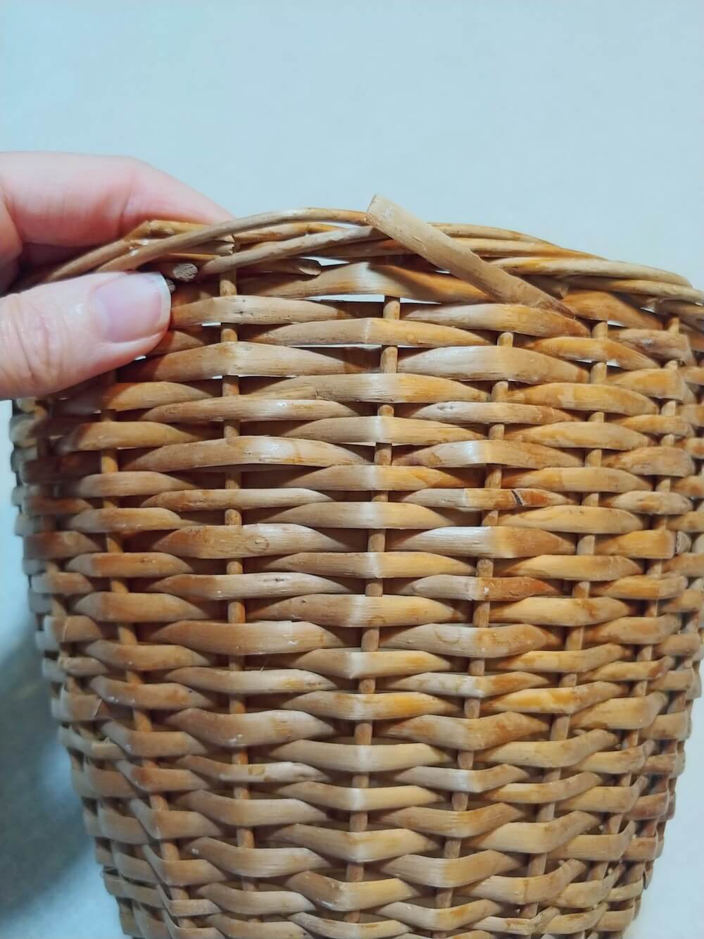 DIY Bleached Basket Pendant Light Thrift Shop Flip