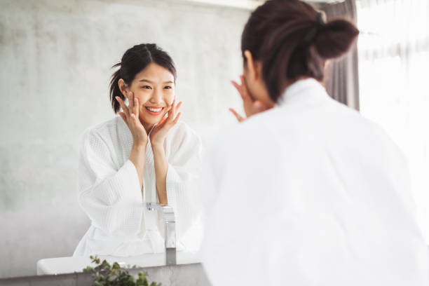 Korean facial to brighten face, with porridge water ....