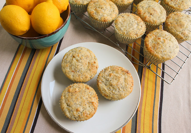 Food Lust People Love: Lemon Poppy Seed Muffins are like a sweet burst of sunshine from the lemon juice and zest with the slightest crunch of the poppy seeds.