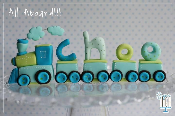 birthday train cake