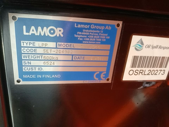 LAMOR LPP OIL SPILL RESPONSE EQUIPMENT