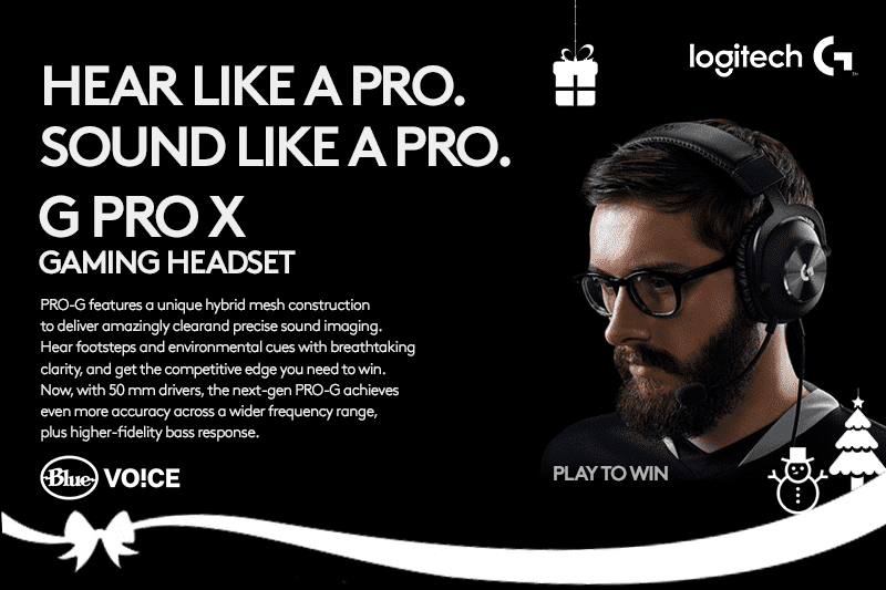 Logitech G PRO X Gaming Headset with Blue Vo!ce