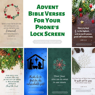 Advent Bible Verse Lock Screens | scriptureand.blogspot.com