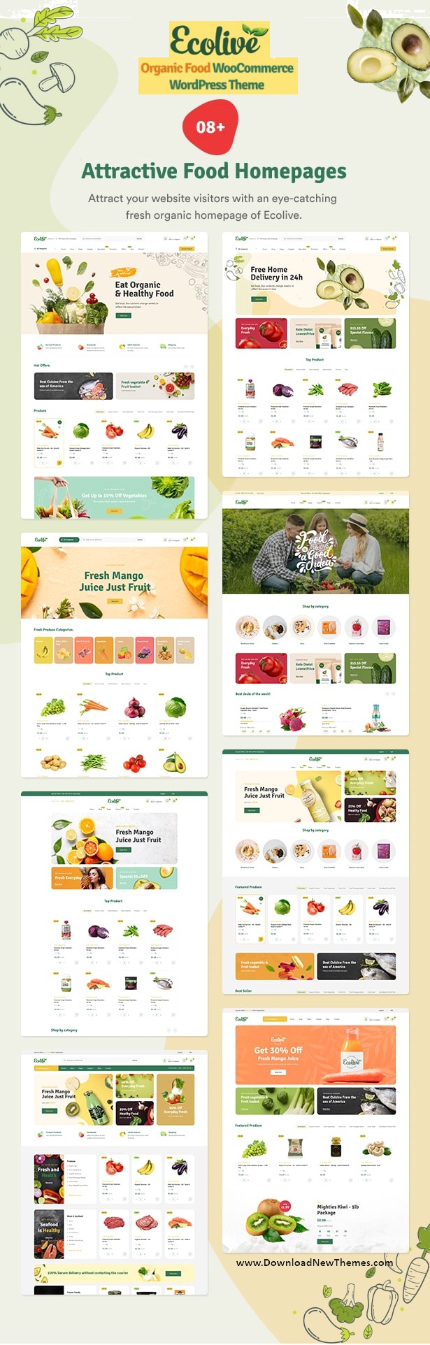 Ecolive - Organic Food WooCommerce WordPress Theme Review