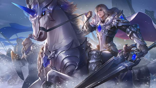 leomord frostborn paladin starlight skin wallpaper hd mobile legends