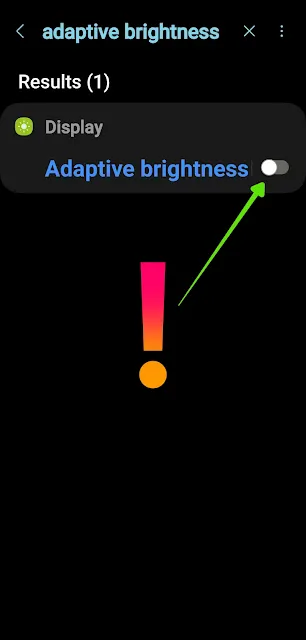 Adaptive Brightness Off Picture