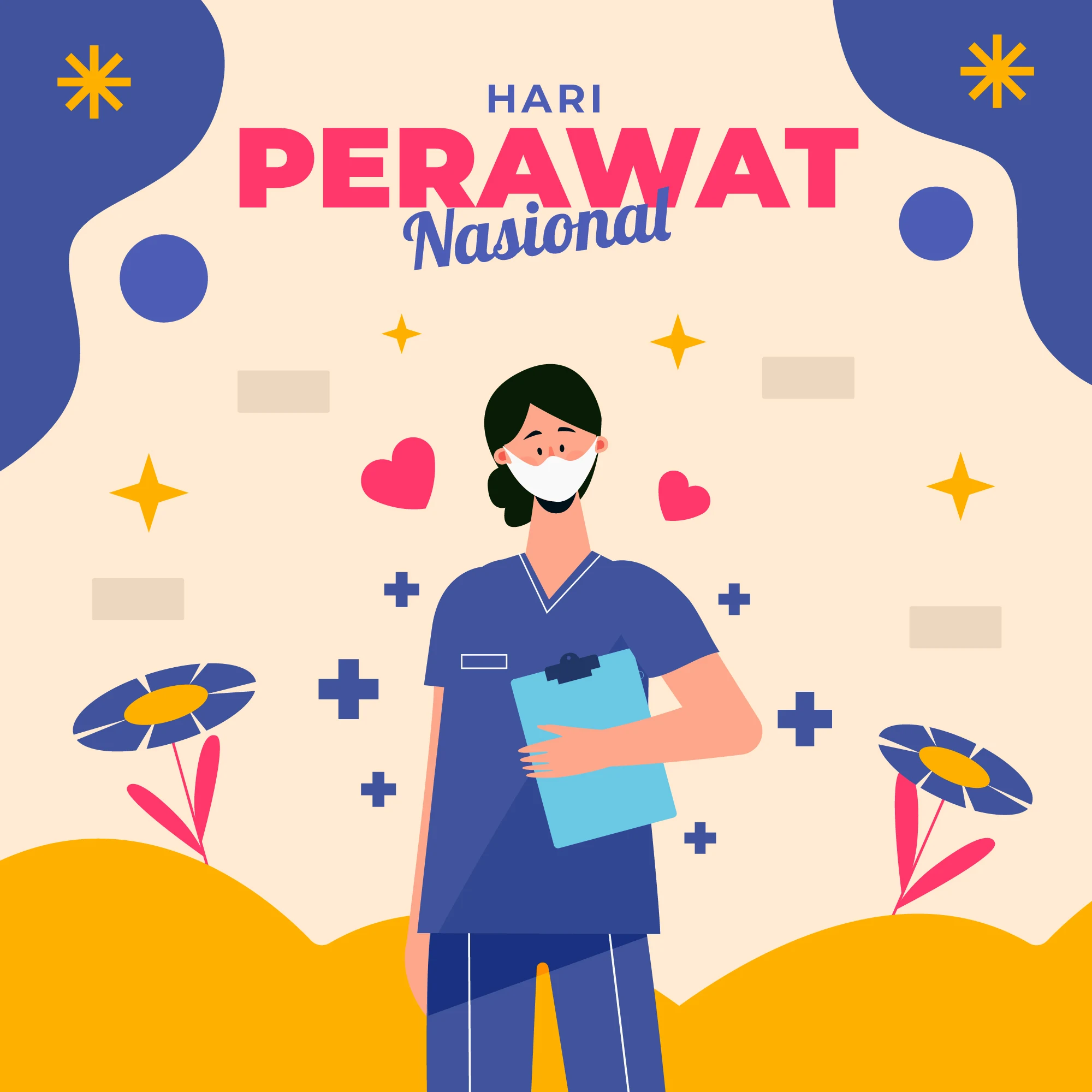 Poster Ucapan Selamat Hari Perawat Nasional