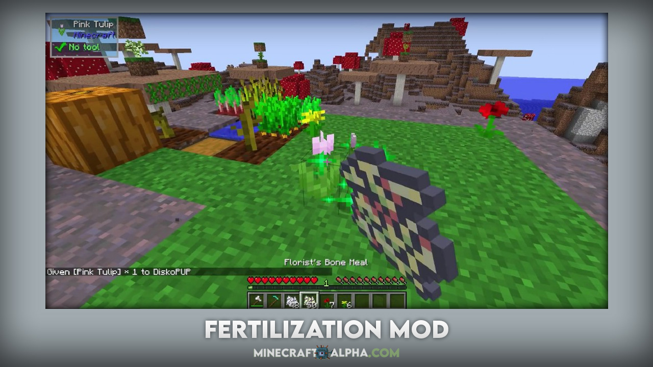 Minecraft Fertilization Mod 1.18.1 (Additional Variants of Bone Meal)