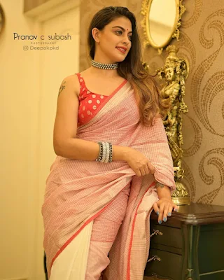 Actress Anusree beautiful saree Pics