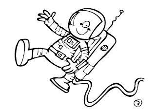 Astronaut coloring page