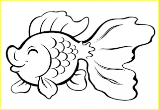 Seketsa gambar dekoratif ikan louhan