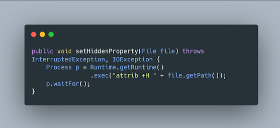 How to create a hidden file in Java- Example Tutorial