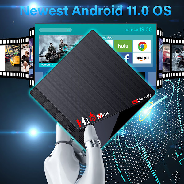 H10 MAX Tv Box - Modelo simples com Android 11