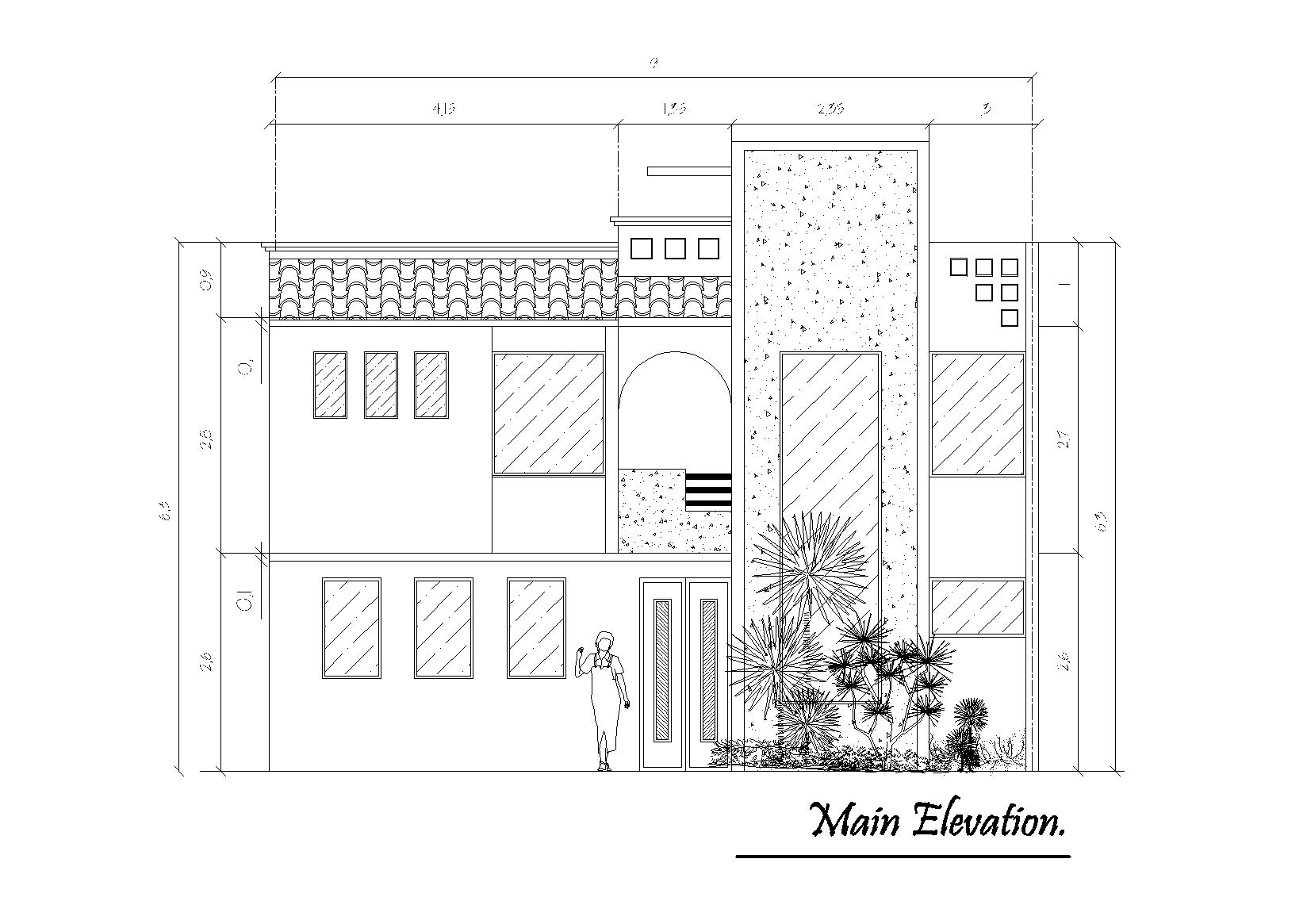 Two-Storey Residence with AutoCAD DWG Files