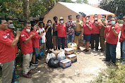 Satgas DPD PBB Sumut Markas Siantar Berikan Bantuan kepada Keluarga Korban Kebakaran Di Marimbun