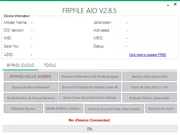 Frpfile AIO v2.8.5 iCloud Tool