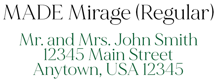 MADE Mirage Font