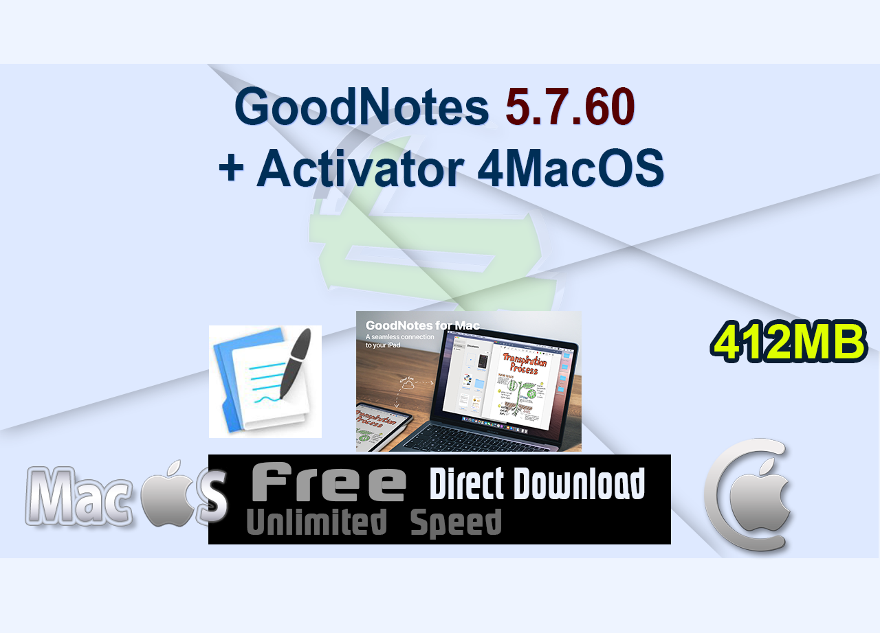 GoodNotes 5.7.60 + Activator 4MacOS