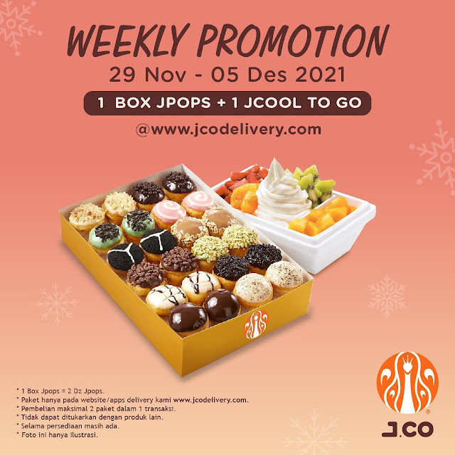 Promo Weekly di JCO 1 Box XPOPS + 1 JCOOL TO GO Hanya 92 Ribuan (s.d 05 Des 2021)