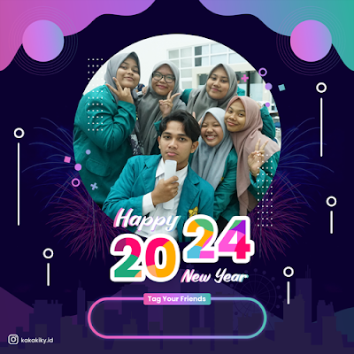 twibbon selamat tahun baru 2024 tanpa watermark