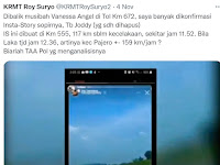 Joddy Ngaku ke Polisi Kecepatan Mobilnya 120km/jam, Roy Suro Bantah dengan ini